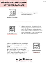 Load image into Gallery viewer, Anju Sharma - ECommerce Advanced Package