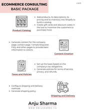 Load image into Gallery viewer, ECommerce Consulting Service - Basic Package